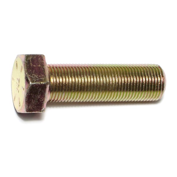 Midwest Fastener Grade 8, 3/8"-16 Hex Head Cap Screw, Zinc Yellow Steel, 2-1/2 in L, 10 PK 00928 - main